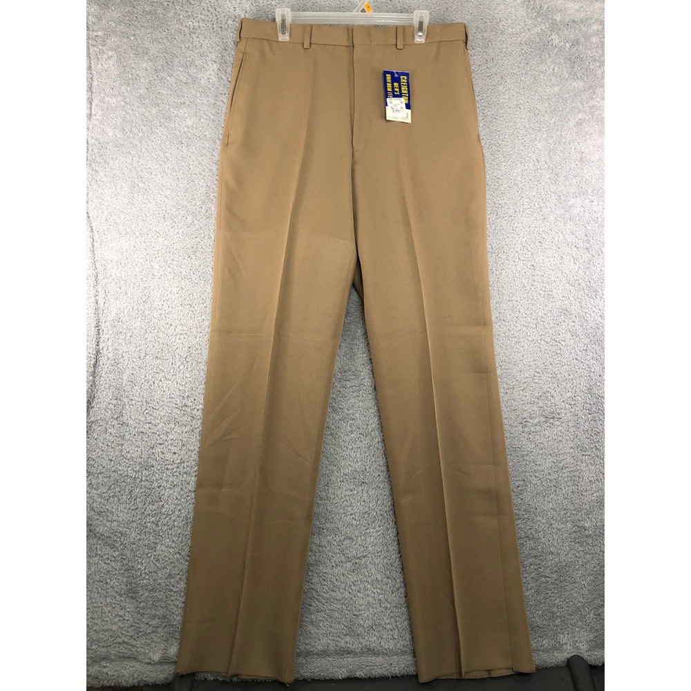 Creighton Pants Men 34x36 (Tag 36R) Brown NWT US Navy Official Uniform USA Made